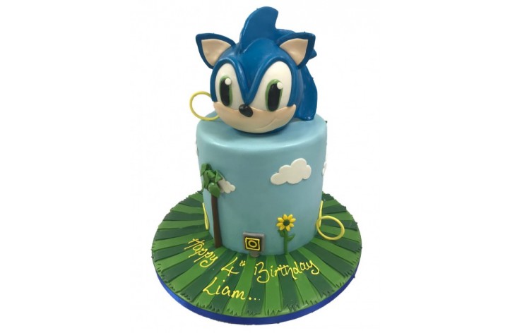 Sonic & Rings Cake